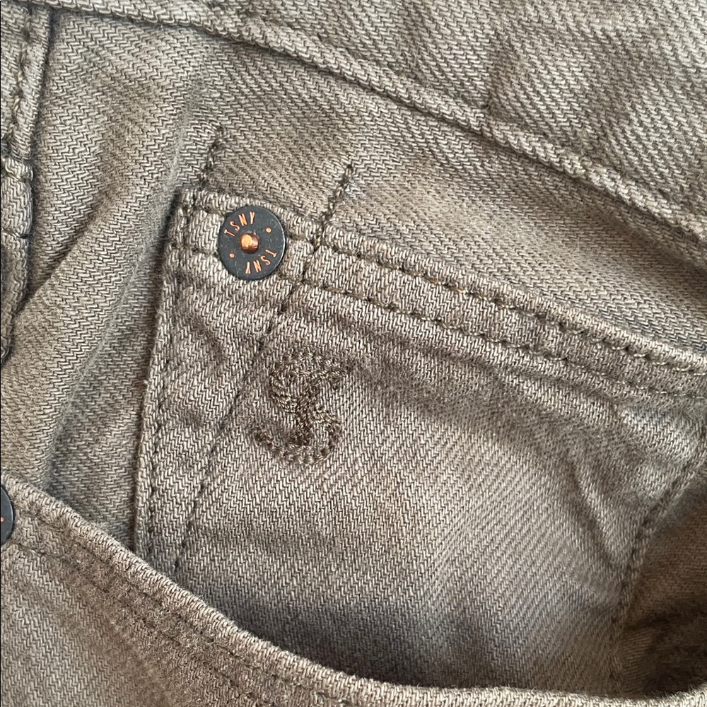 NEW Men’s Todd Snyder Slim Garment-Dyed Jean in Olive - Picture 10 of 16